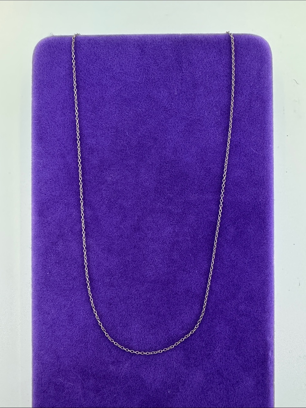 💛 Vintage 14k White Gold Cable Chain Necklace | Classic Layering
